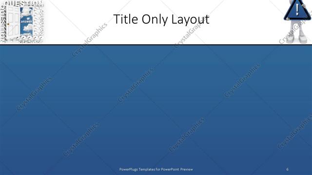Title Only presentation slide layout