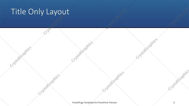 Title Only presentation slide layout