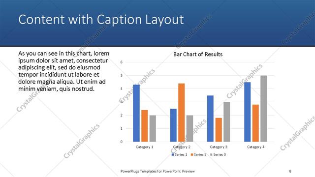 Content with Caption presentation slide layout