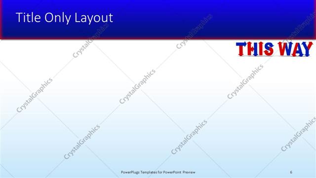 Title Only presentation slide layout