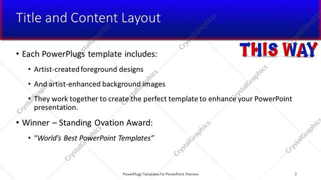 Title and Content presentation slide layout