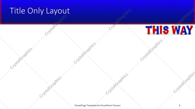 Title Only presentation slide layout