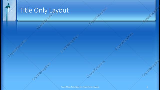 Title Only presentation slide layout