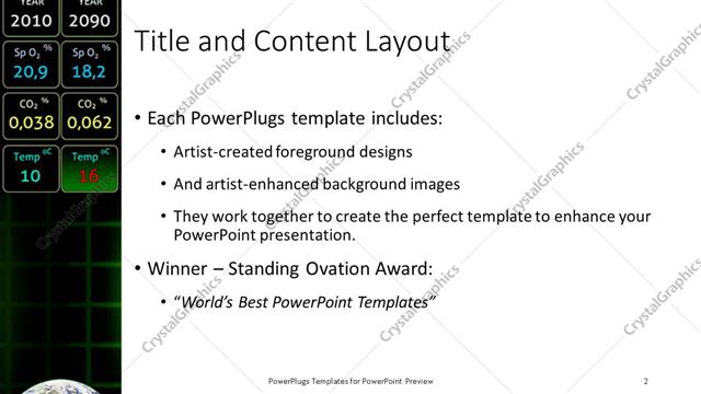Title and Content presentation slide layout