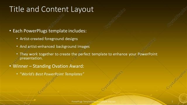 Title and Content presentation slide layout