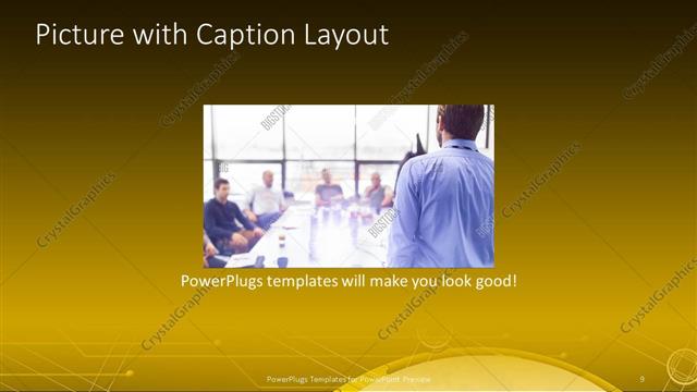 Picture with Caption presentation slide layout
