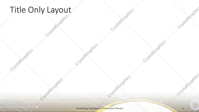 Title Only presentation slide layout