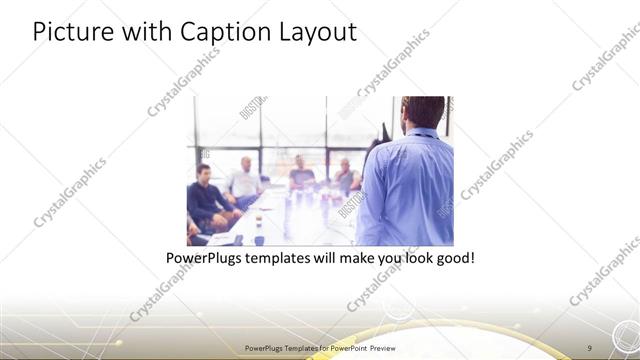 Picture with Caption presentation slide layout