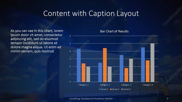 Content with Caption presentation slide layout