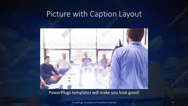 Picture with Caption presentation slide layout