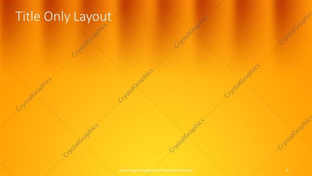 Title Only presentation slide layout