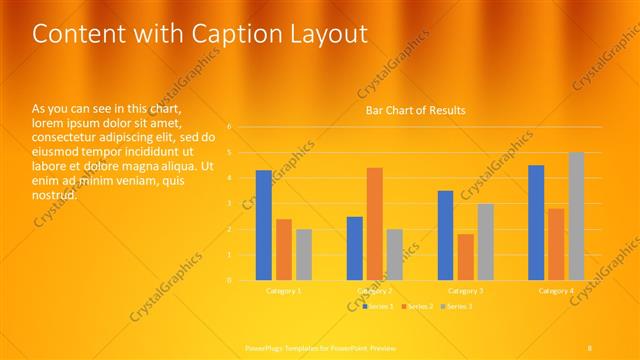Content with Caption presentation slide layout