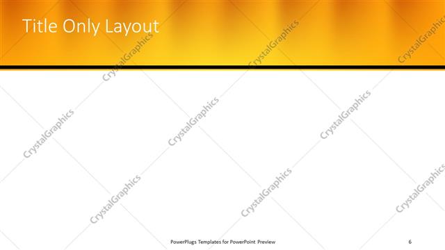 Title Only presentation slide layout