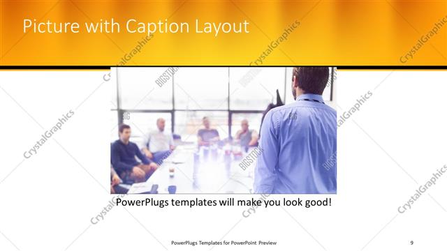 Picture with Caption presentation slide layout