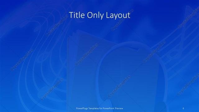 Title Only presentation slide layout
