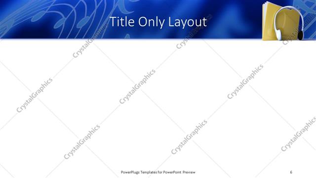 Title Only presentation slide layout