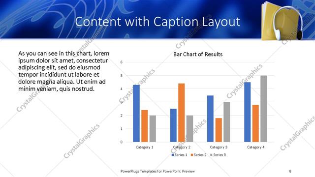 Content with Caption presentation slide layout
