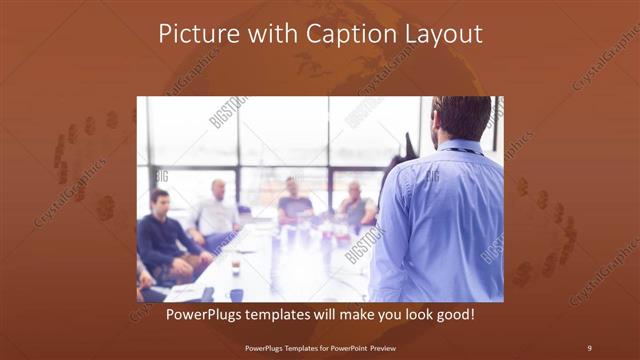Picture with Caption presentation slide layout