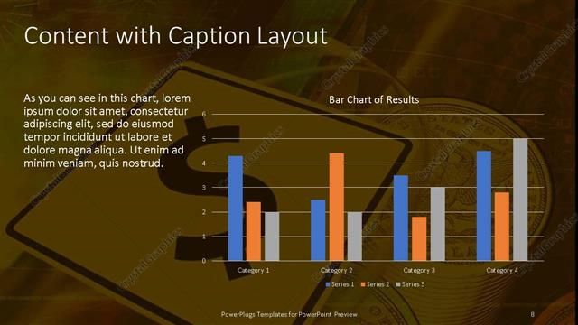 Content with Caption presentation slide layout