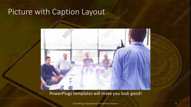Picture with Caption presentation slide layout