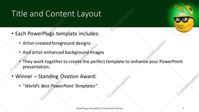 Title and Content presentation slide layout