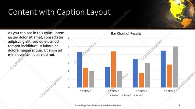 Content with Caption presentation slide layout