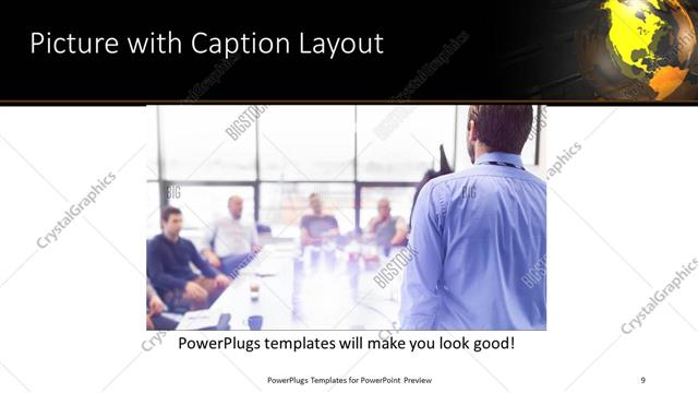 Picture with Caption presentation slide layout