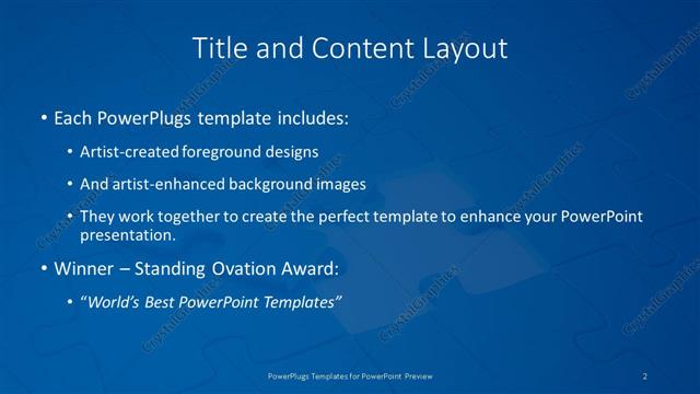 Title and Content presentation slide layout