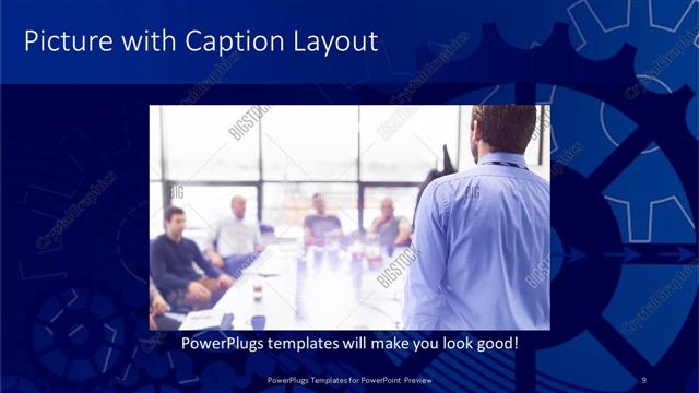 Picture with Caption presentation slide layout