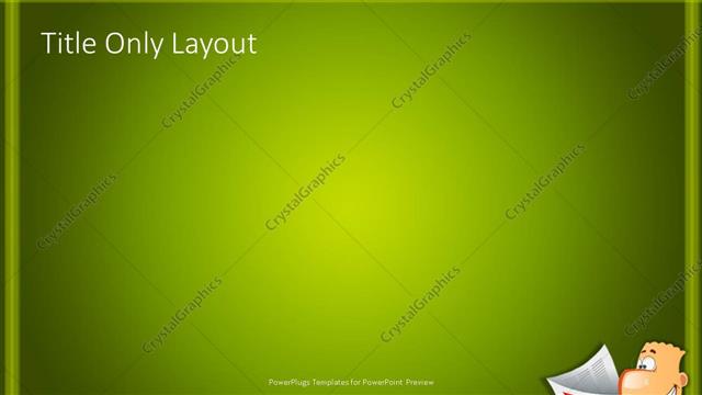 Title Only presentation slide layout