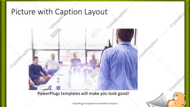 Picture with Caption presentation slide layout