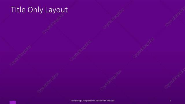 Title Only presentation slide layout