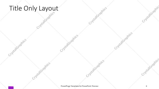 Title Only presentation slide layout