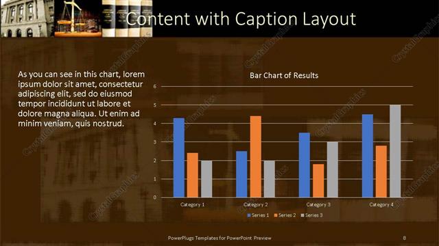 Content with Caption presentation slide layout
