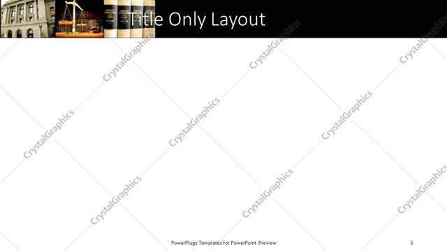 Title Only presentation slide layout