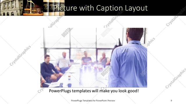 Picture with Caption presentation slide layout