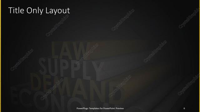 Title Only presentation slide layout