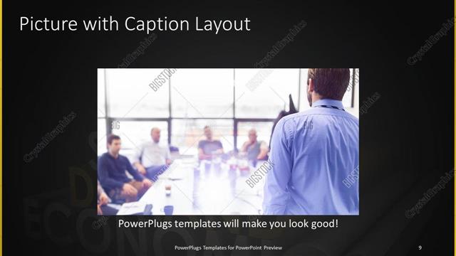Picture with Caption presentation slide layout