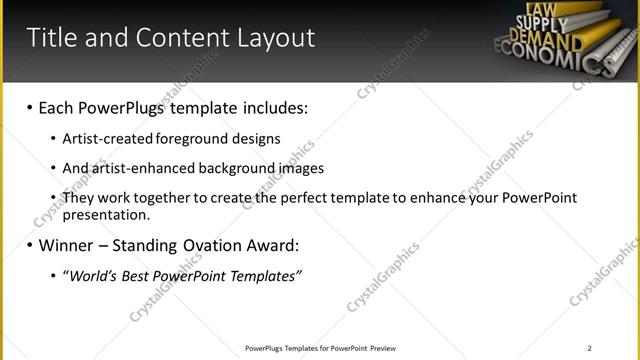 Title and Content presentation slide layout