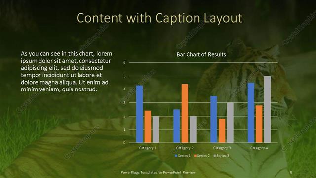 Content with Caption presentation slide layout