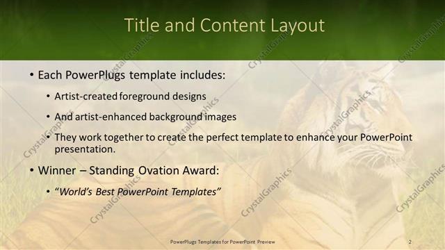 Title and Content presentation slide layout