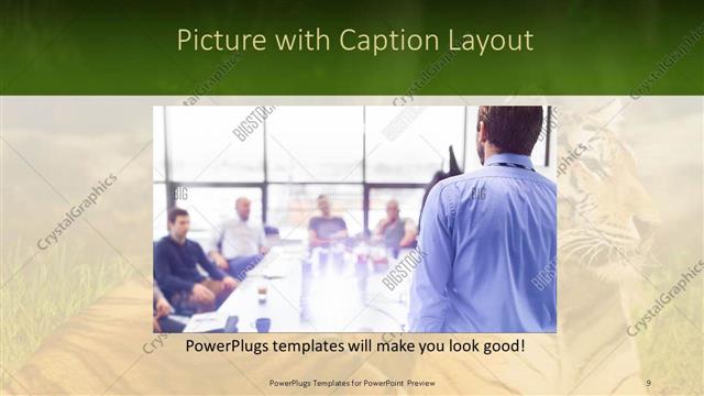 Picture with Caption presentation slide layout