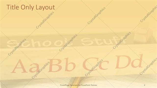 Title Only presentation slide layout