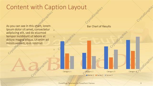 Content with Caption presentation slide layout