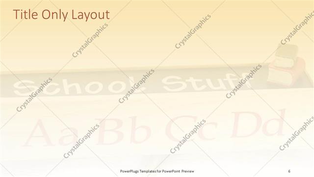 Title Only presentation slide layout