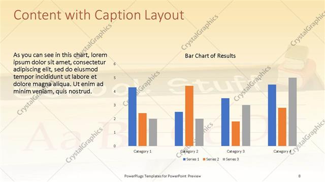 Content with Caption presentation slide layout