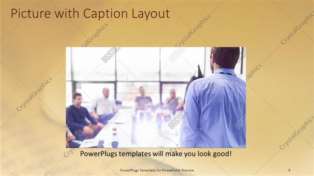 Picture with Caption presentation slide layout