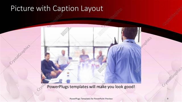 Picture with Caption presentation slide layout