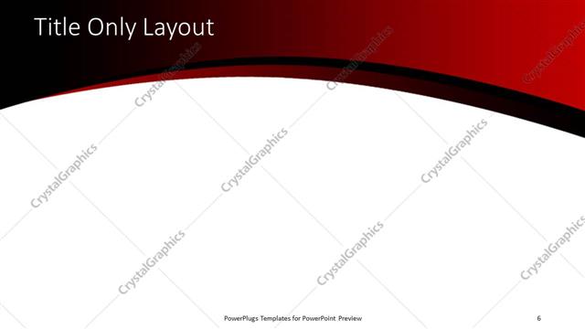 Title Only presentation slide layout