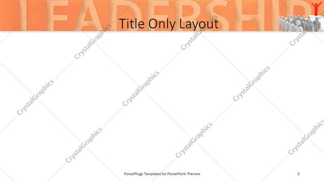 Title Only presentation slide layout